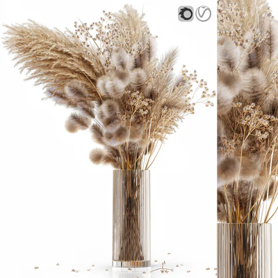 Dry flowers in modern vase 3 — Вид 1