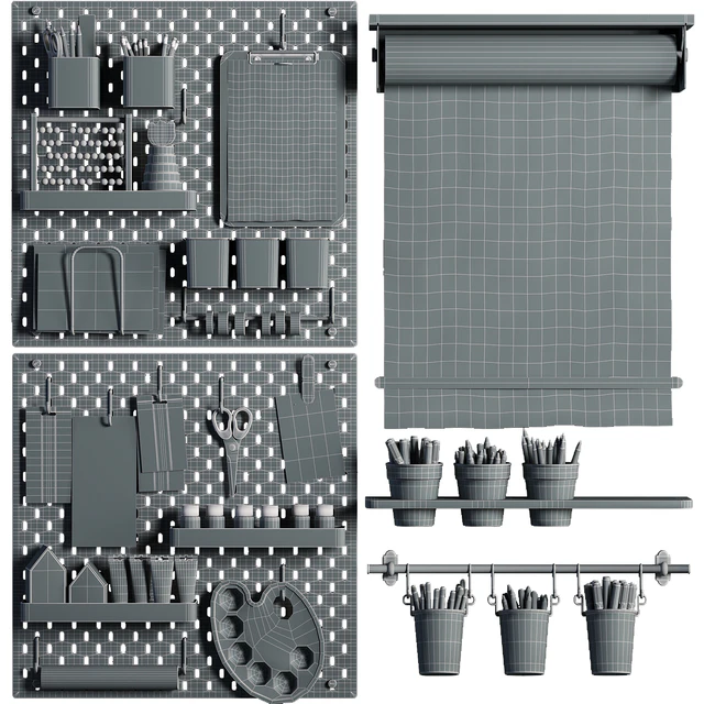 Ikea SKADIS Pegboard for Teenagers and Kids 02 — Descargar