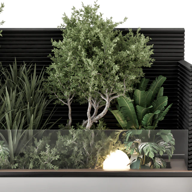 Backyard and Landscape Set Bush and Tree - Set 1139 — Descargar
