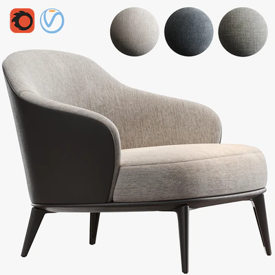MINOTTI LESLIE ARMCHAIR — Ver 1