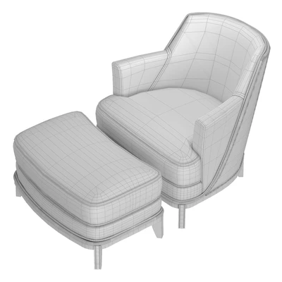 Pierre Cunot Blandin Club Chair Normandie | Normandie Ottoman — Ver 4