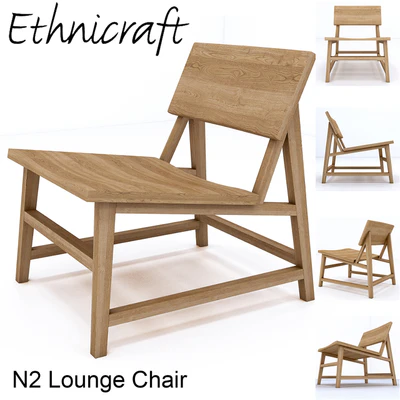 Ethnicraft Oak N2 Lounge Chair — Скачать