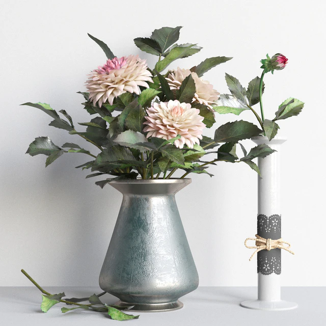 Autumn collection with dahlias — Descargar