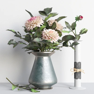 Autumn collection with dahlias — Descargar