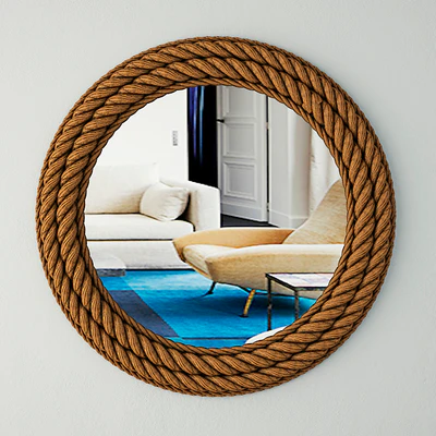 Round Nautical Rope Wall Mirror — Скачать
