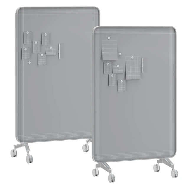 Lintex Frame Mobile double-sided glassboard with a bentwood frame — Descargar