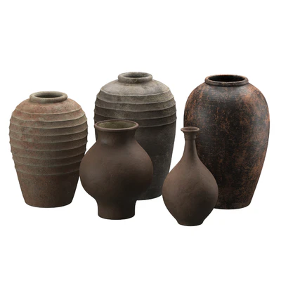 Artisan clay vases set 2 — View 1