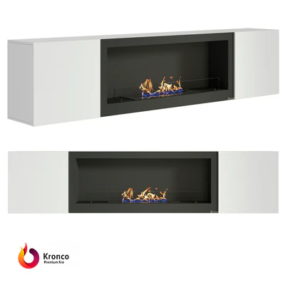 Cabinet with biofireplace Kronco Nord — Ver 1
