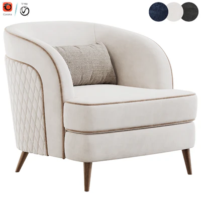 FH 7272 Boston Arm Chairs Pair — Ver 1