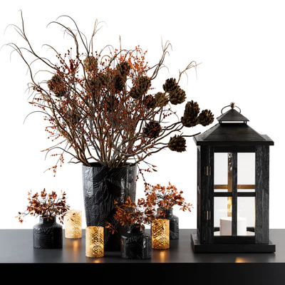 Decorative Set Berry and Branches with lantern — Вид 1