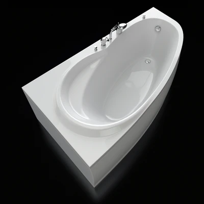 Acrylic corner bath Alpen Naos 180 — View 1