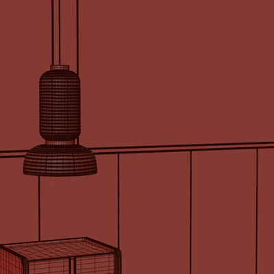 Wall composition Bedroom Headboard 006 — Ver 4