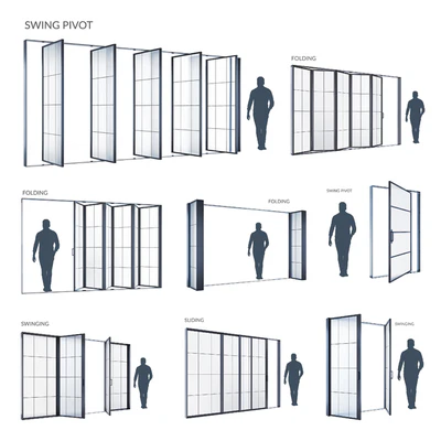 Современные окна SWING PIVOT FOLDING  SLIDING — Вид 1