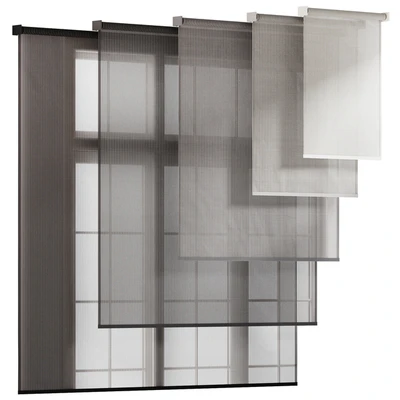 Striped Tulle Roller Blinds — Ver 1