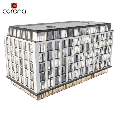 Modern residential building 05 | night — Ver 5