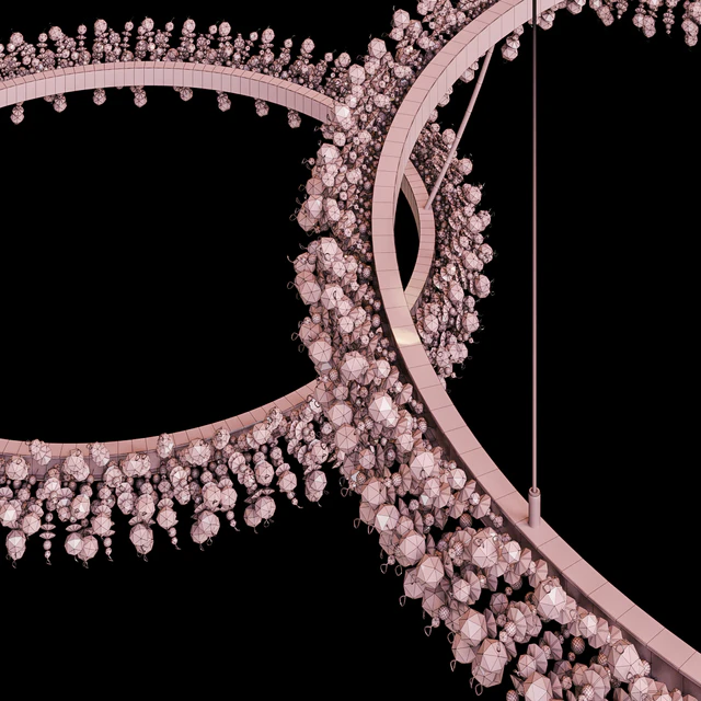 Crystal ring luxury combination LED chandelier THERA — Descargar