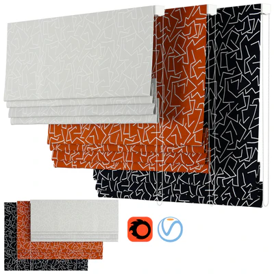 Roman Curtains 179 | Schumacher | Tangent Print — Ver 1
