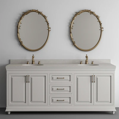 Bathroom White Classic - Set 43 — Ver 1