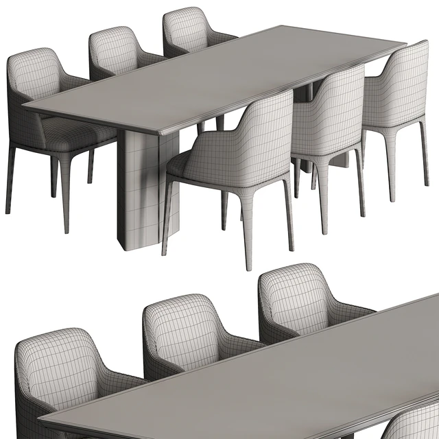 Dinning Table Set 49 — Download