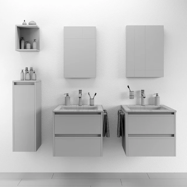 Two sets for the bathroom Berloni Form — Descargar