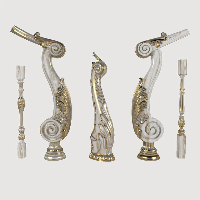 Pillars, balusters for stairs. — Descargar