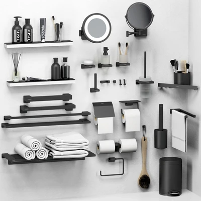 Hansgrohe set of bathroom accessories and decor — Ver 6