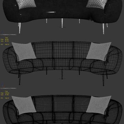Kelly Wearstler Souffle Banquette — Ver 5