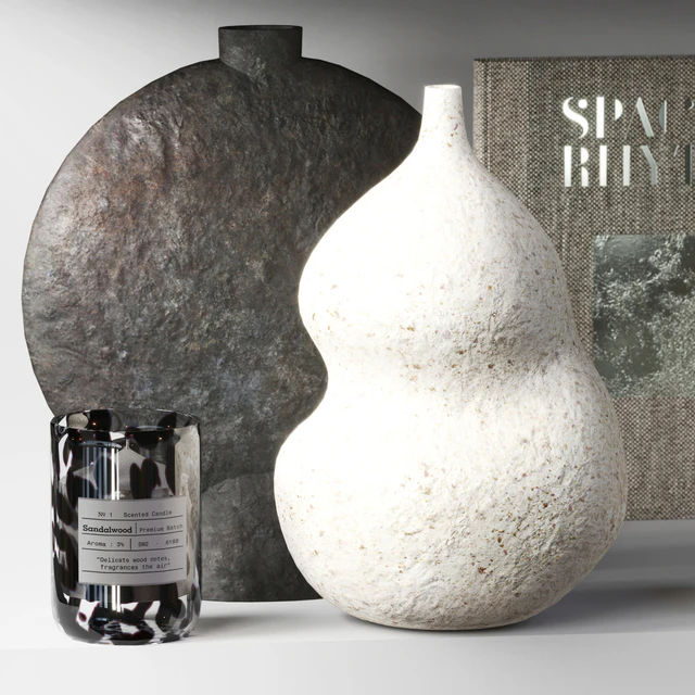 Decorative set 014 with Ceramic and bouquet — Descargar