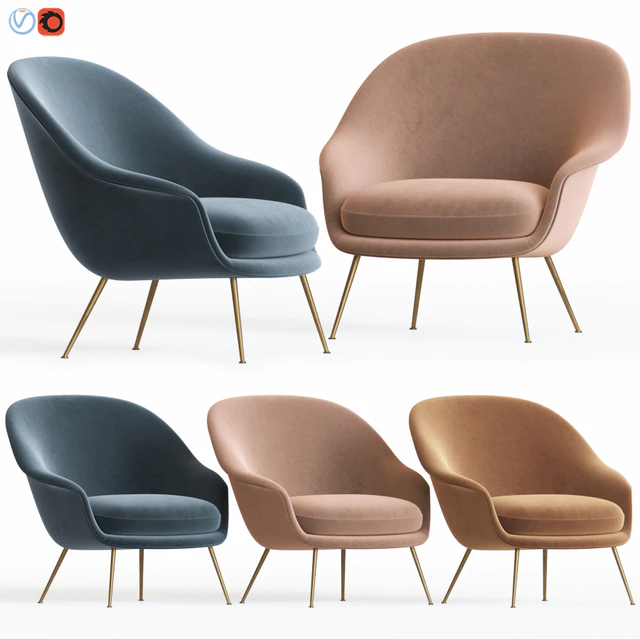 Bat Lounge Chair By Gubi — Download