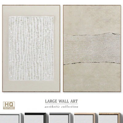 Large Mid-Century Abstract Wall Art C-607 — Ver 1