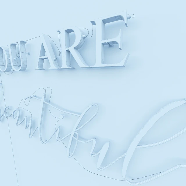 Neon Text 05 You Are Beautiful — Скачать