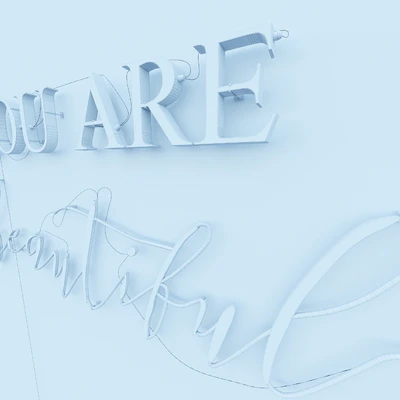 Neon Text 05 You Are Beautiful — Вид 4