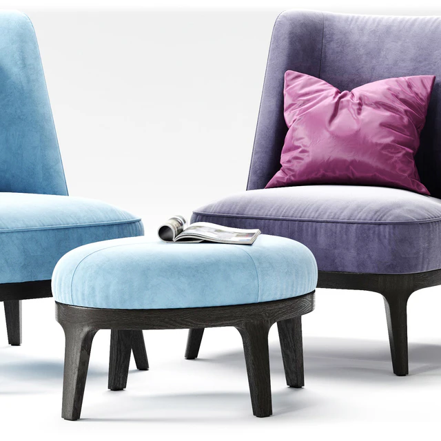 FLEXFORM Dragonfly Armchair 02 — Скачать