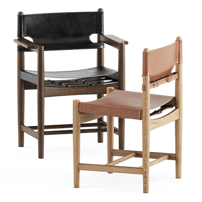 Spanish Dining Chair by Fredericia and BM1160 table by Carl Hansen and Son — Вид 5