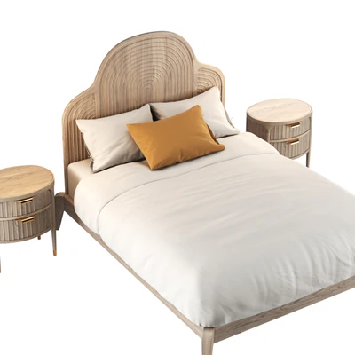 Isla Bed and Isla Nightstand — Ver 4
