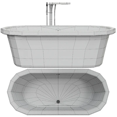 Tellkamp Elegance freestanding oval bath white gloss — Вид 2