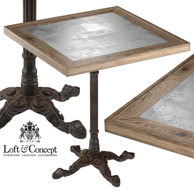 RESTAURANT TABLE SQUARE METAL SHEET — Descargar