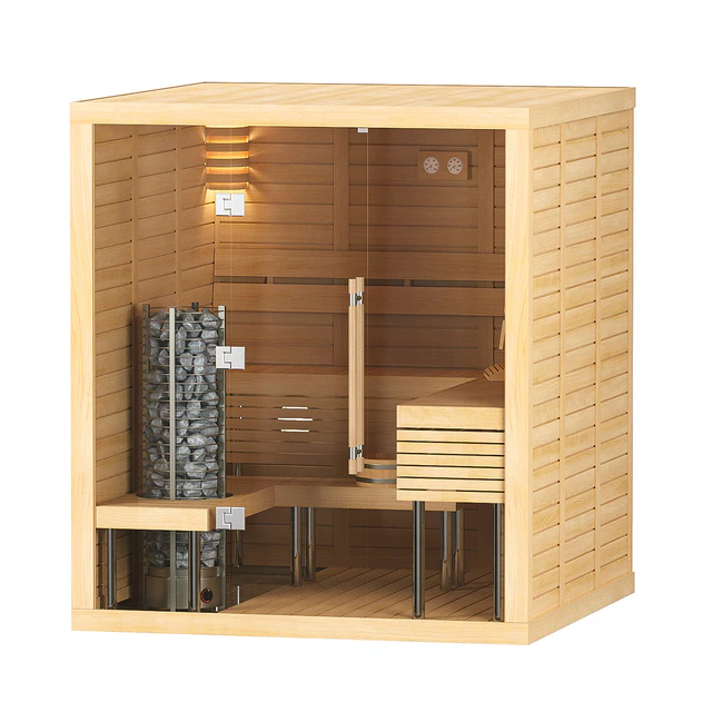 Finnish sauna Sawo Glass Front — Descargar