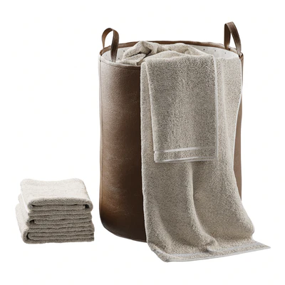 Leather laundry basket — Ver 4