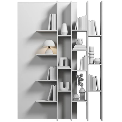 Cabinet with shelves 088 — Ver 4