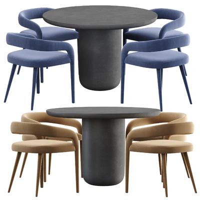CB2 Lisette chair and Lola Dining table — View 4