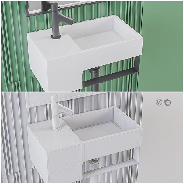 Bathroom furniture Bath Set 6 — Descargar