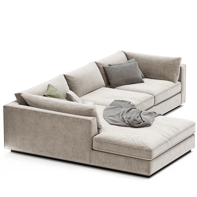 Oceanside Deep 2 Piece Left Arm Bumper Sectional Sofa — Descargar
