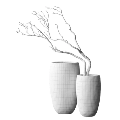 Artisan Rustic Vases with dry Branches — Вид 3