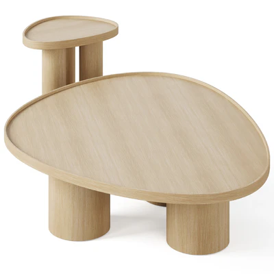 Brasero oak coffee table by LA REDOUTE INTERIEURS — Ver 3
