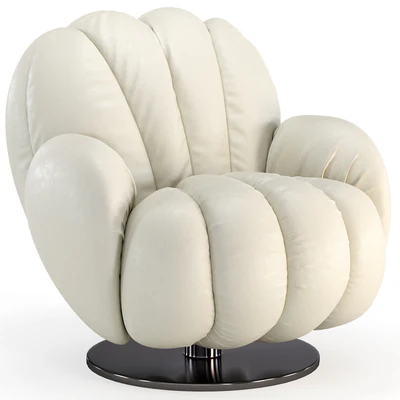Armchair from the Natuzzi-Italia factory, Seashell series — Ver 5