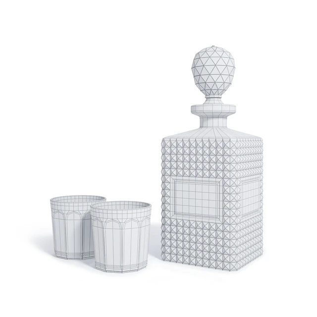 decanter and glasses — Descargar