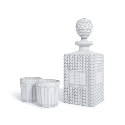 decanter and glasses — Ver 2