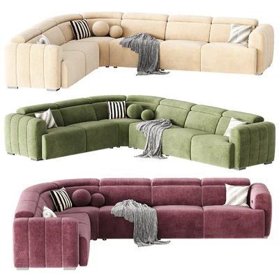 Aldo Fabric Sectional Sofa — Вид 1