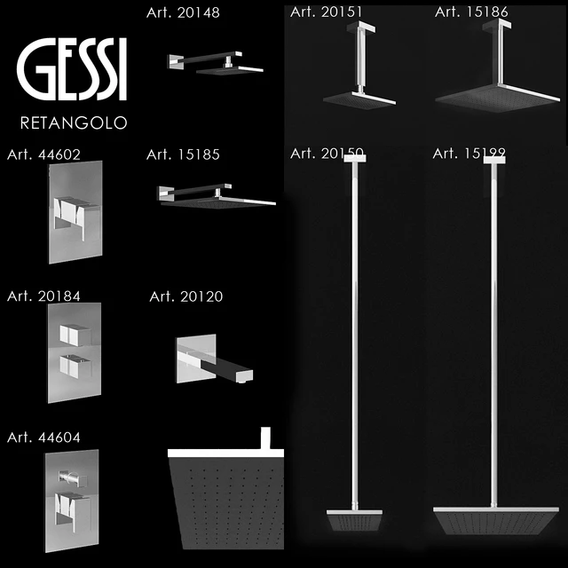 Смесители Gessi Retangolo 3 — Скачать